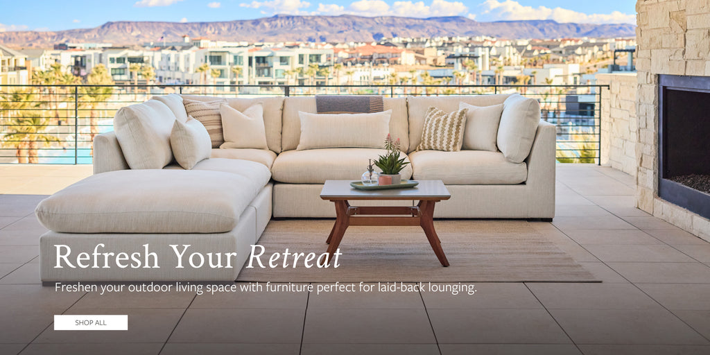 Refresh your retreat. Image of an outdoor sectional. Shop all outdoor products today.
