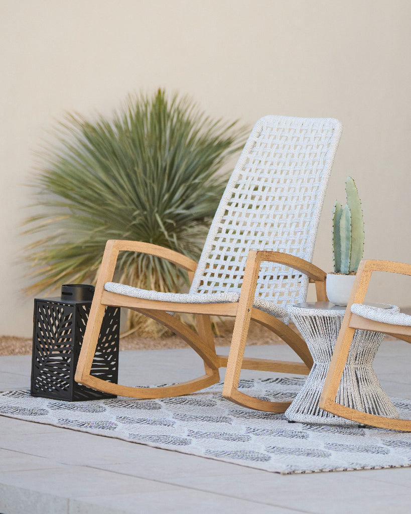 White outdoor rocking chair - shop outdoor