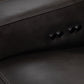canyon leather sectional charcoal