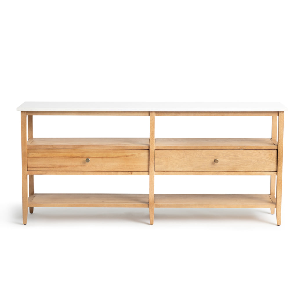 elliot console table natural