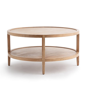 elliot round coffee table natural
